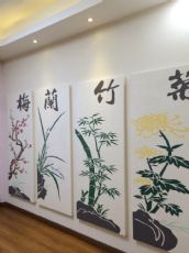 thousands graphic arts wall paint