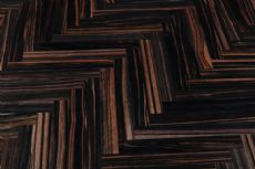 Ebony herringbone parquet wood flooring