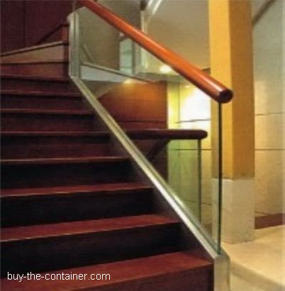 Elegance Solid Wood&Glass Stair