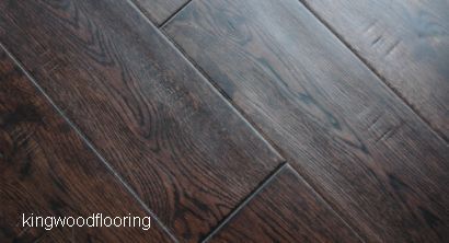 Oak brushed flooring