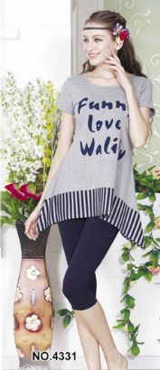 summer women cotton homewear casual wear/pajamas