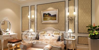 diatom mud silk paint - bed room