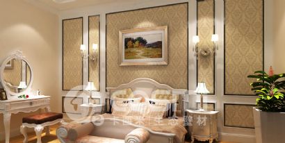 diatom mud silk paint - bed room