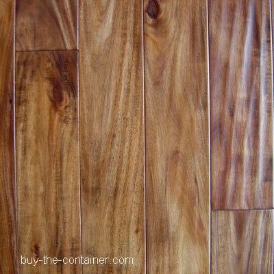 Handscraped acacia solid wood flooring