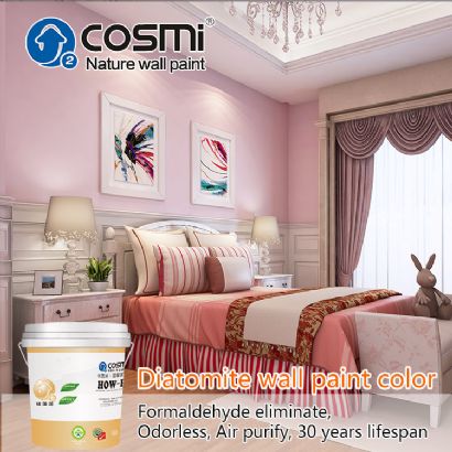 Neon pink wall paint color