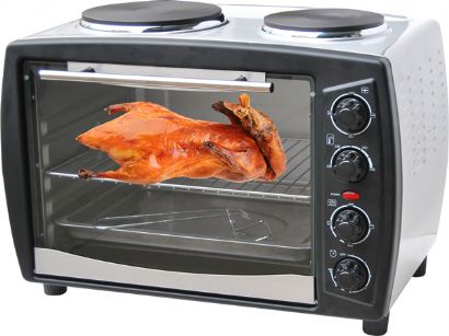 35L Toaster oven with two hot plates