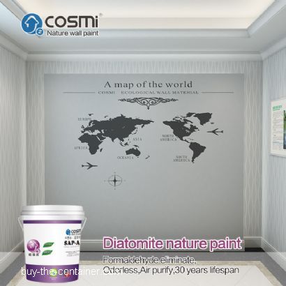 Sticker building map of the world