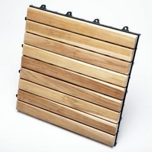 Wood decking outdoor floor