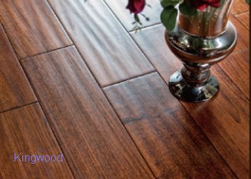 Handscraped wood flooring