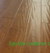 Handscraped solid wood flooring