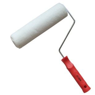 White smooth suede roller