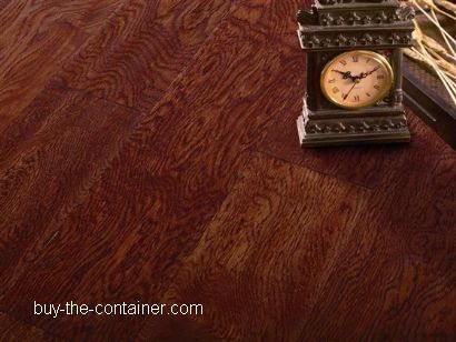 Oak hand-scraped engineered wood flooring