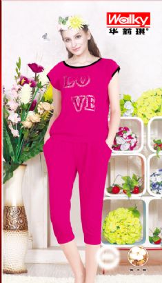 2016 summer women pajamas/homewear W-4387