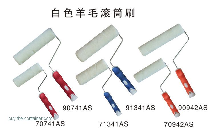 White Wool Paint Roller White Wool Paint Roller