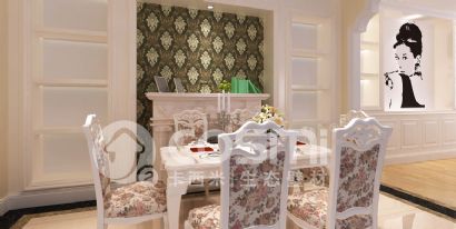 diatom mud silk paint-dining room