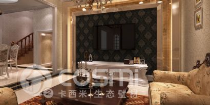 diatom mud silk paint   - drawing room