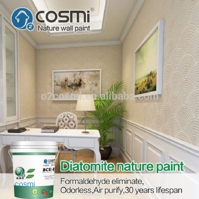 Environmental friendly diatom wall paint texture